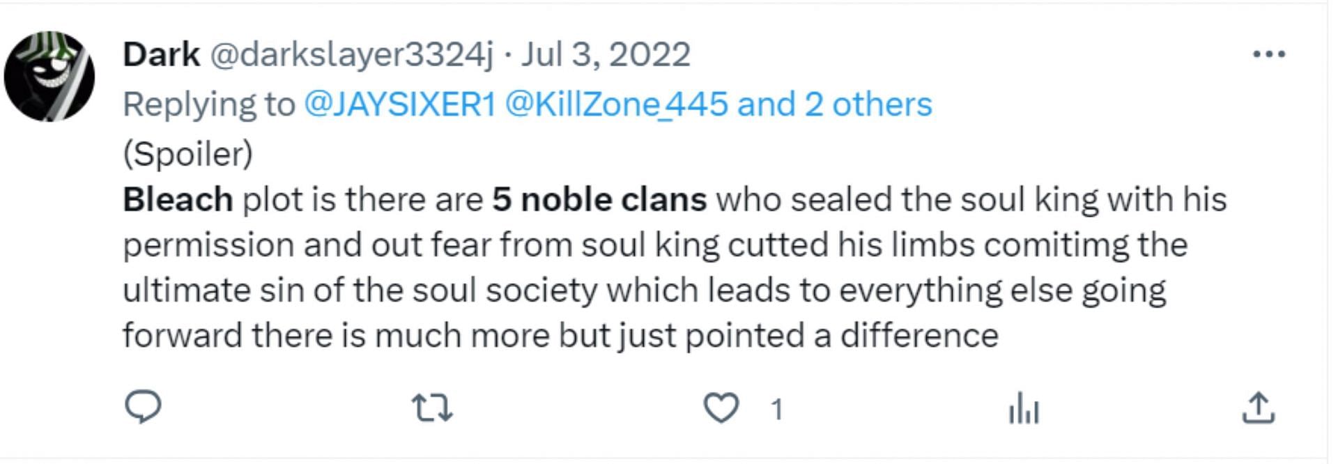 Five Noble houses (Image via Twitter)